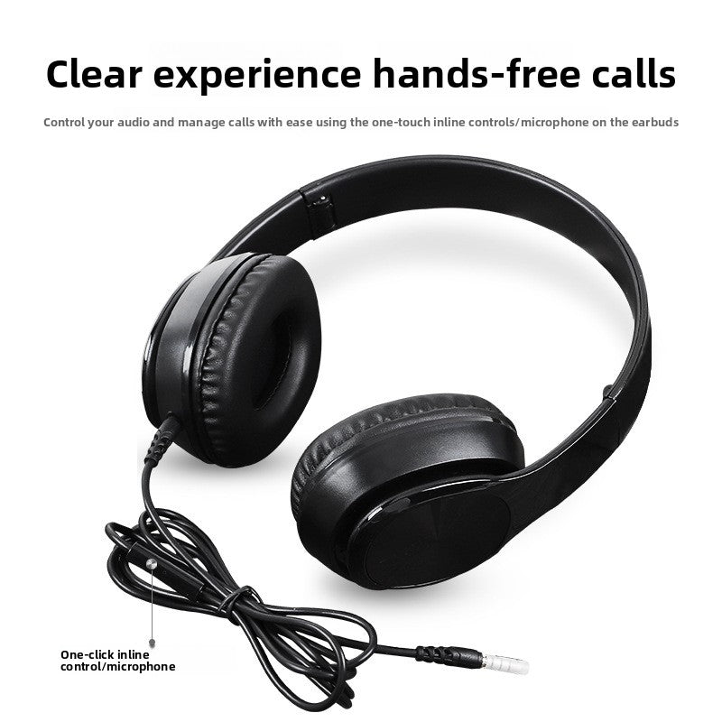 Over-Ear Wired Headphones with Microphone